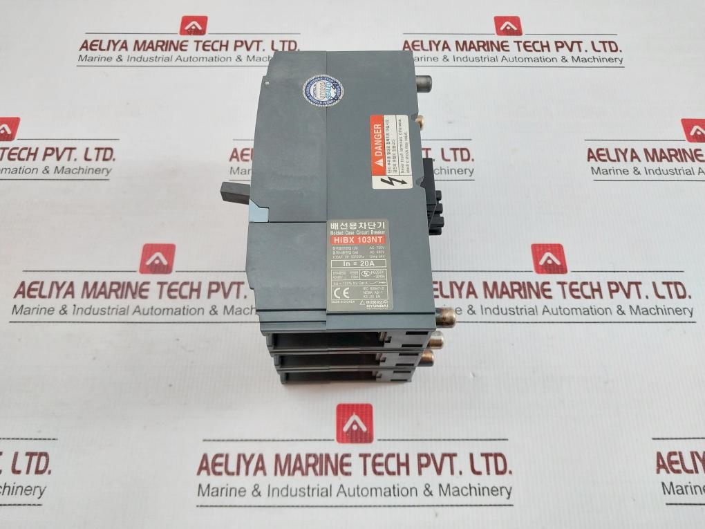Molded Case Circuit Breaker Ac200-230V 50/60Hz Hyundai Hibx 103Nt