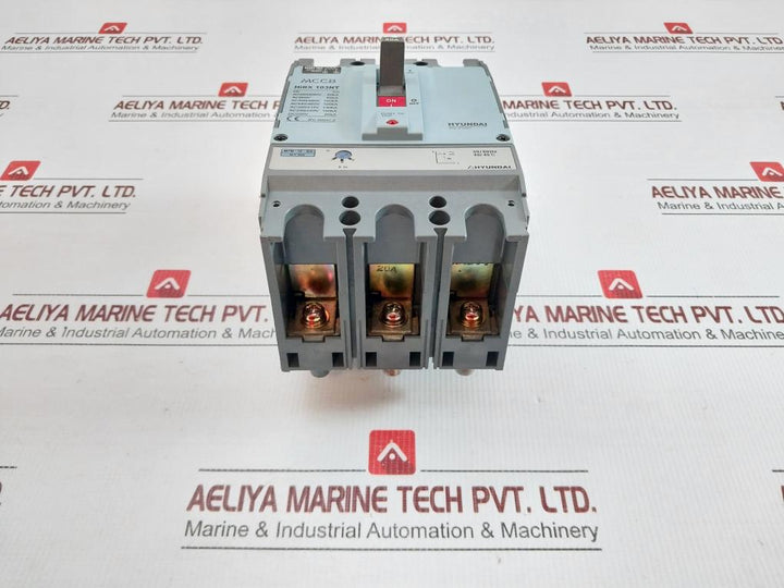 Molded Case Circuit Breaker Ac200-230V 50/60Hz Hyundai Hibx 103Nt