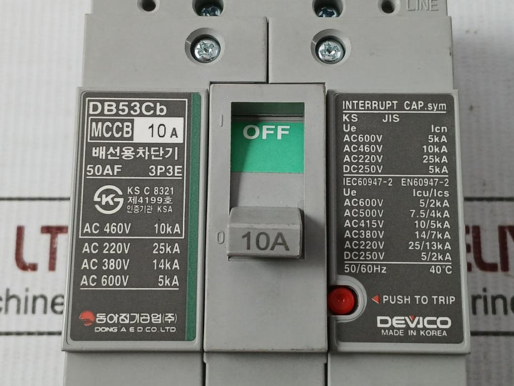 Molded Case Circuit Breaker Db53Cb Dong-a Electric