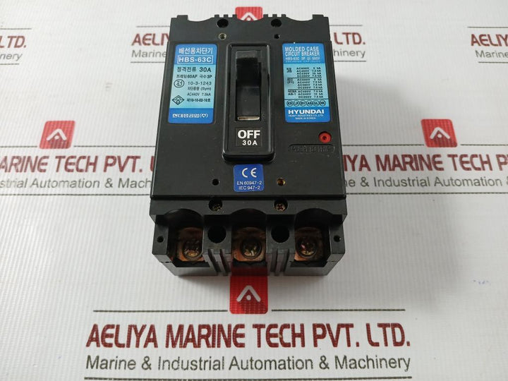 Molded Case Circuit Breaker Hbs-63C Hyundai 660V