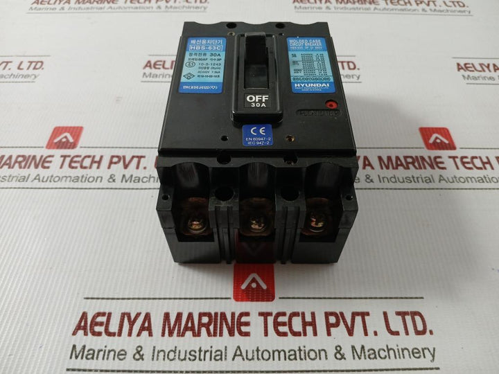 Molded Case Circuit Breaker Hbs-63C Hyundai 660V