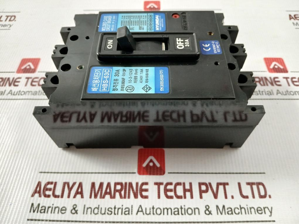 Molded Case Circuit Breaker Hbs-63C Hyundai 660V