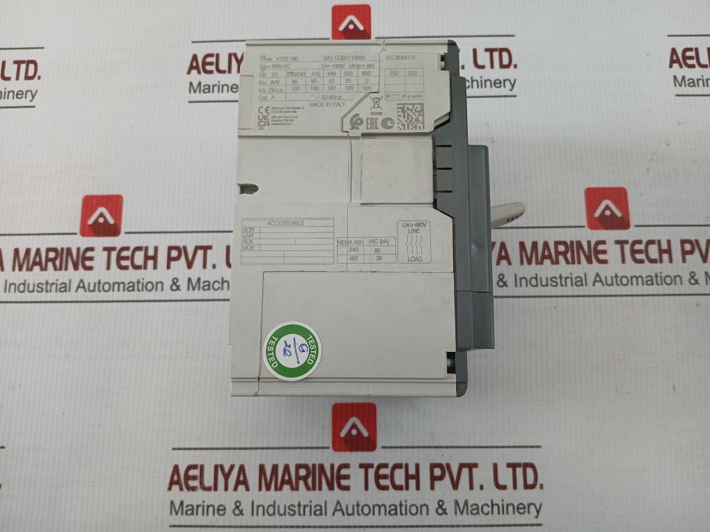 Molded Case Circuit Breakers 1Sda067802R1 Abb 50-60Hz