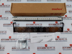 Molex Pid-00141-i 1U 24-port Cat 6 Patch Panel With Cable Management 568A/B