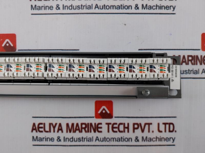 Molex Pid-00141-i 1u 24-port Cat 6 Patch Panel With Cable Management 568a/b
