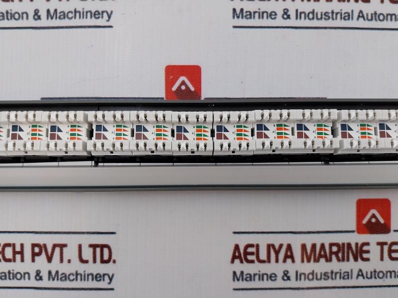 Molex Pid-00141-i 1u 24-port Cat 6 Patch Panel With Cable Management 568a/b