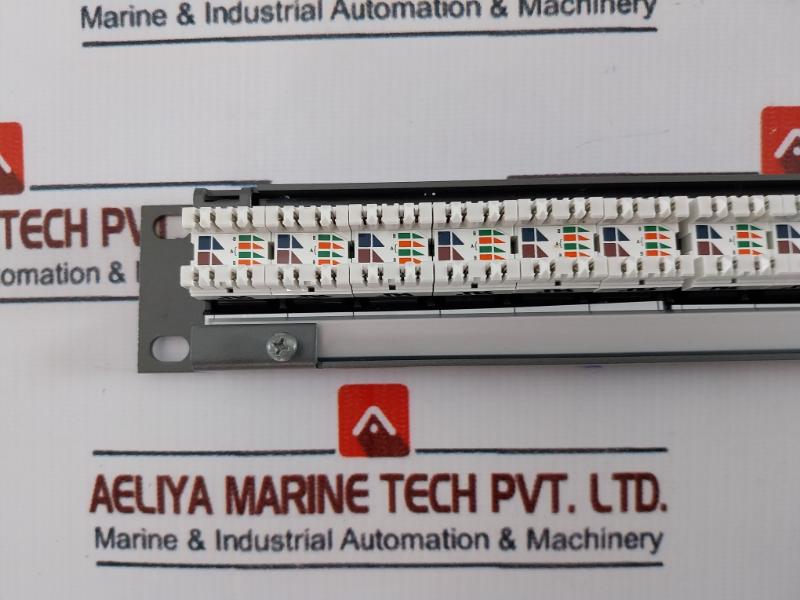 Molex Pid-00141-i 1U 24-port Cat 6 Patch Panel With Cable Management 568A/B