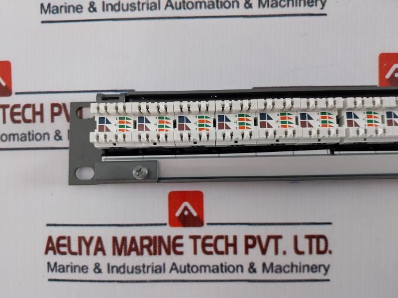 Molex Pid-00141-i 1u 24-port Cat 6 Patch Panel With Cable Management 568a/b