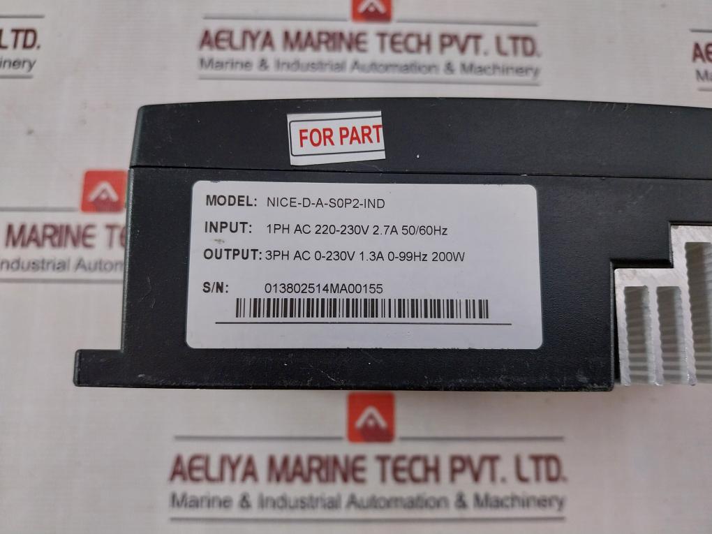 Monarch Nice-d-a-s0P2-ind Door Inverter Controller 230Vac