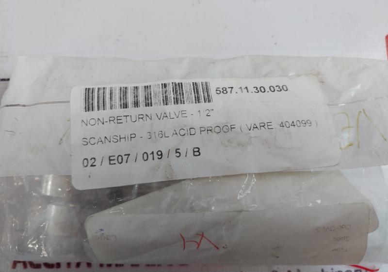 Mondeo Dn15 Non-return Valve 1/2” Pn16 316