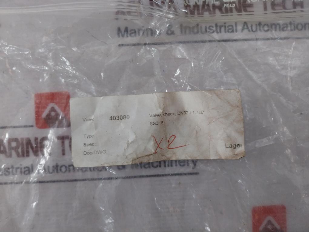 Mondeo Idrja Dn32 Threaded Check Valve