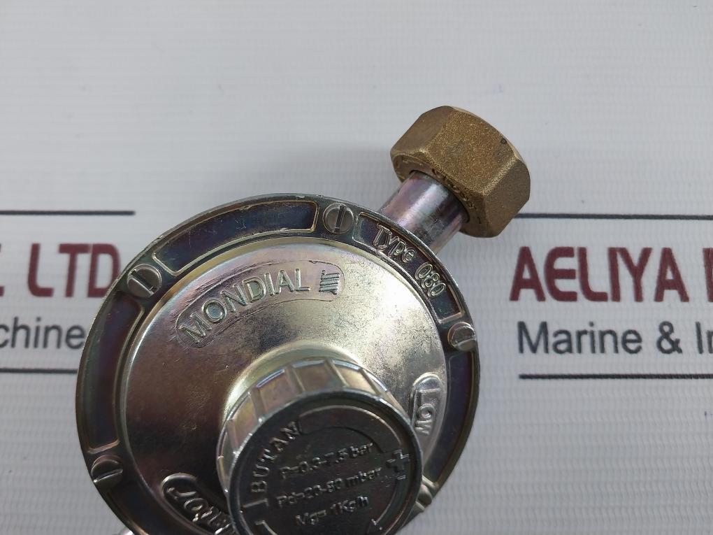 Mondial 080 Low Pressure Regulator 0.3-7.5 Bar, 20-60 Mbar, 1Kg/H