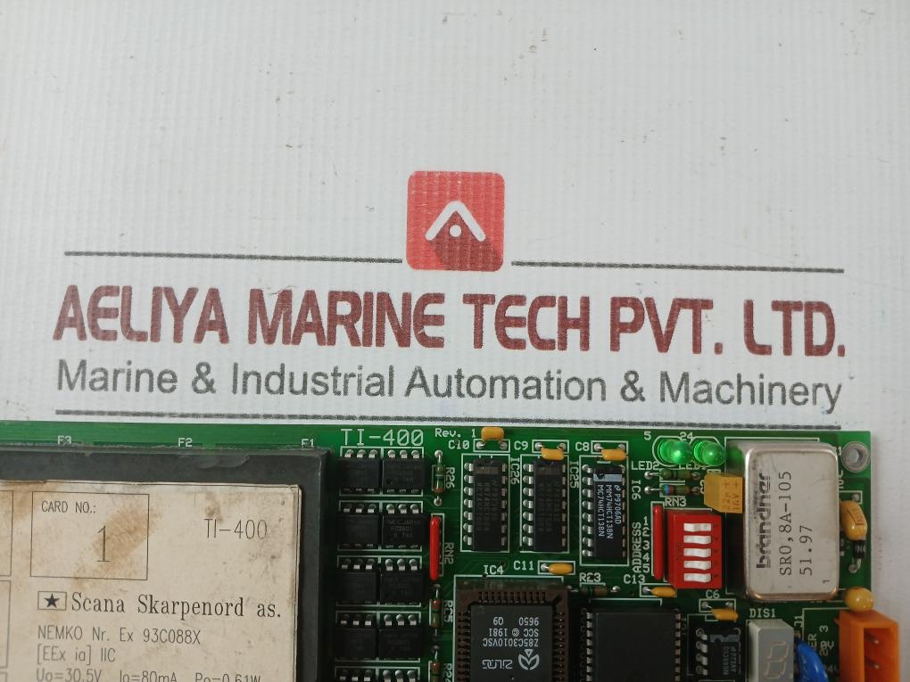 Monitoring Control Module Pcb Ti-400 Scana Skarpenord Output 30.5V