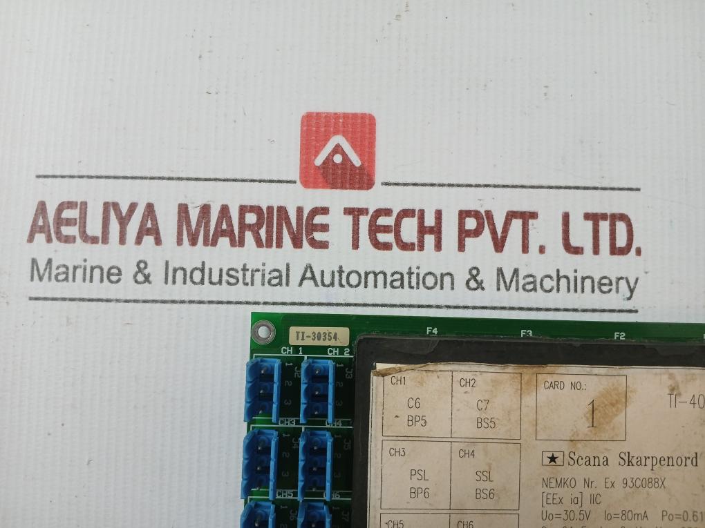 Monitoring Control Module Pcb Ti-400 Scana Skarpenord Output 30.5V