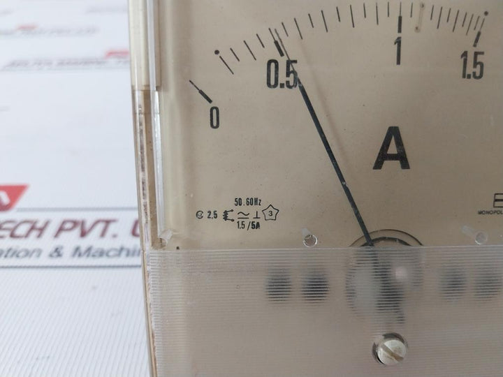 Monopole Instrument 0-1.5/4.5A Ammeter 50-60Hz 1.5/5A