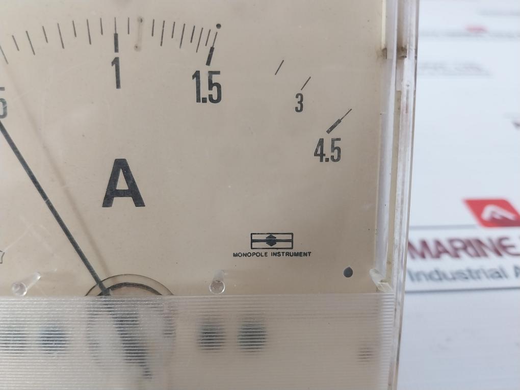Monopole Instrument 0-1.5/4.5A Ammeter 50-60Hz 1.5/5A
