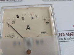 Monopole Instrument 75/5A Analog Panel Ammeter 0-75/225A 50-60Hz 1.5