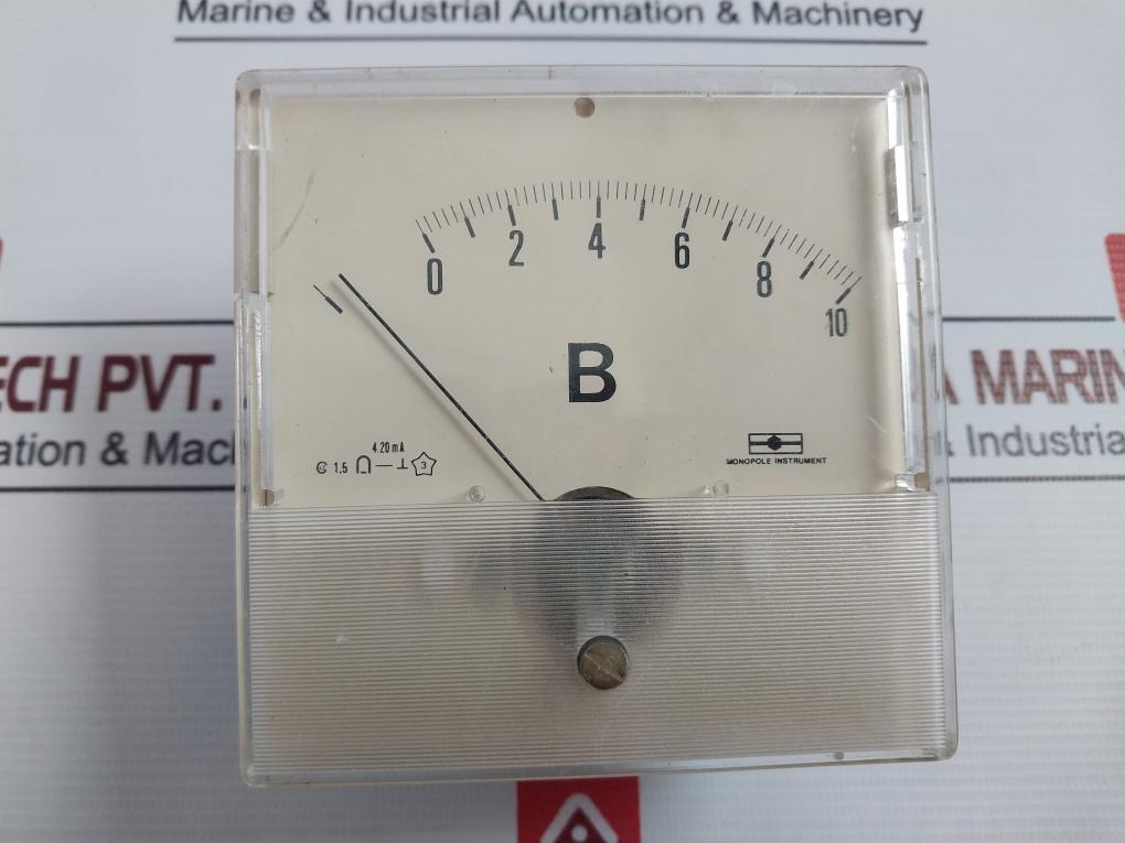 Monopole Instrument Analog Panel Meter 0-10 B 4.20Ma