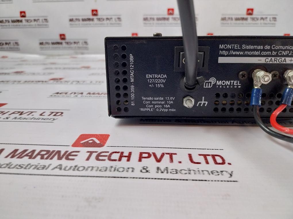 Montel Telecom Mtac1210 Power Supply 13.6V@10A, Bivolt