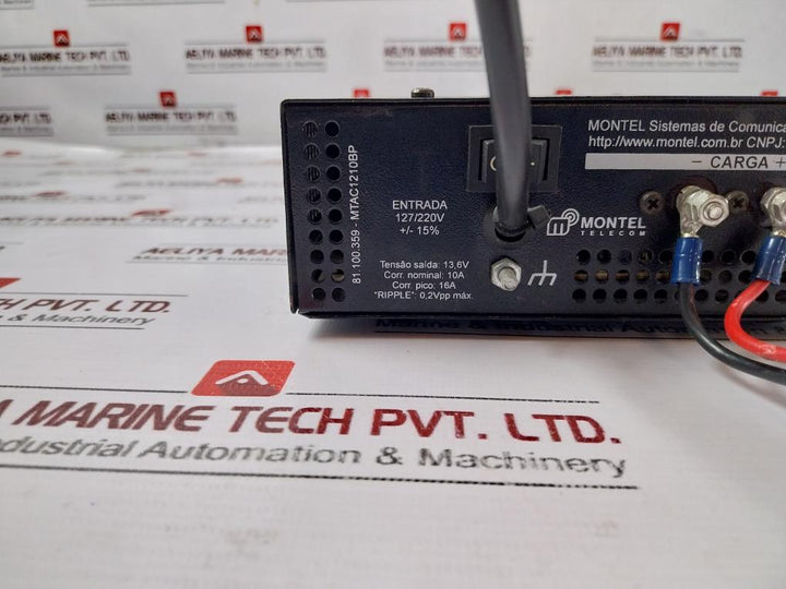 Montel Telecom Mtac1210 Power Supply 13.6V@10A, Bivolt