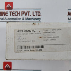 Moog Am9-00000-007 Filter Element For Filter Assy 9808 201tc