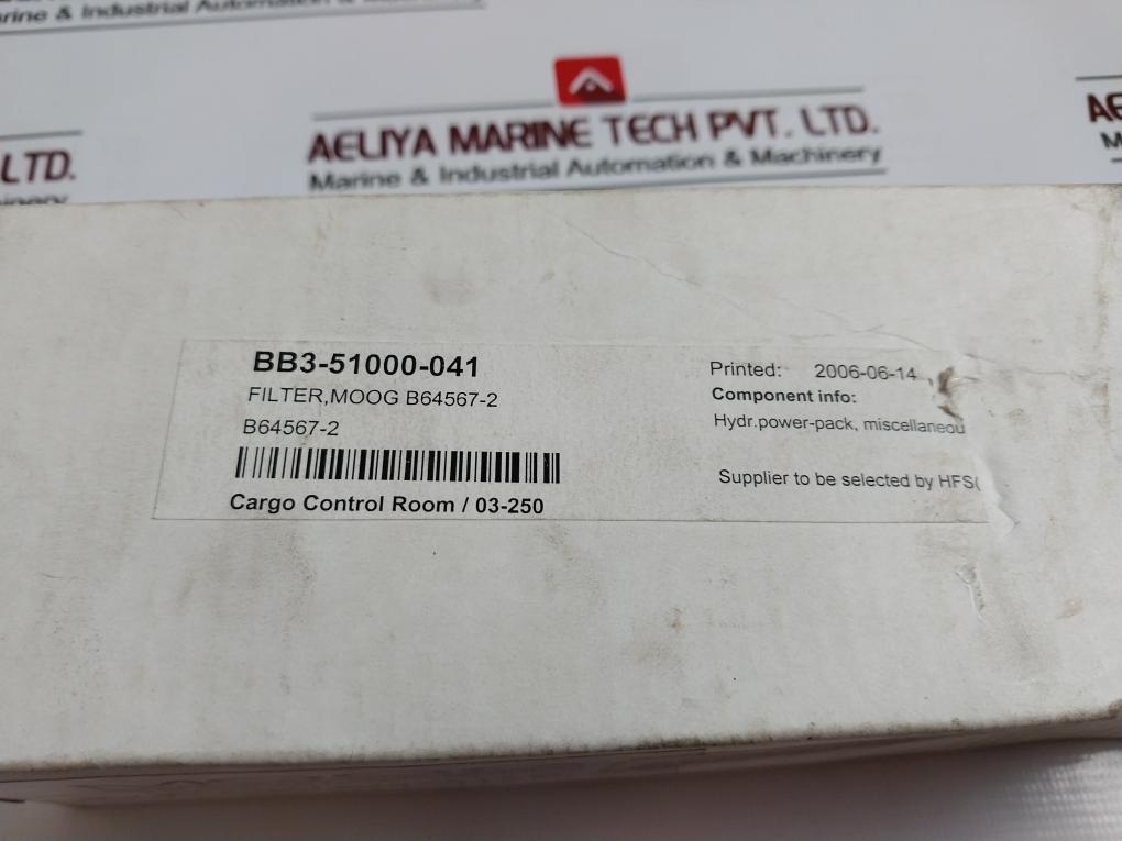 Moog B64567-2V Hydraulic Filter Element Bb3-51000-041