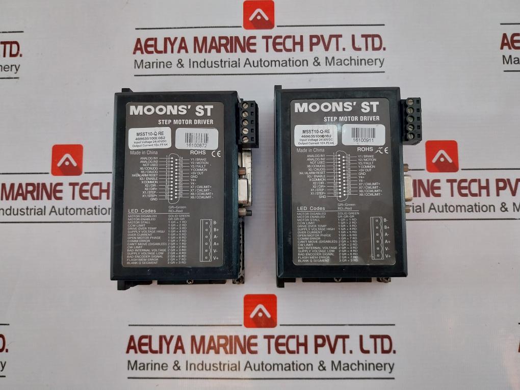 Moons’ Msst10-q-re Mingzhi Stepper Motor Driver 4696351000062 24-80 Vdc 10A Peak