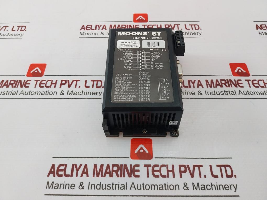 Moons’ Msst10-q-re Mingzhi Stepper Motor Driver 4696351000062 24-80 Vdc 10A Peak