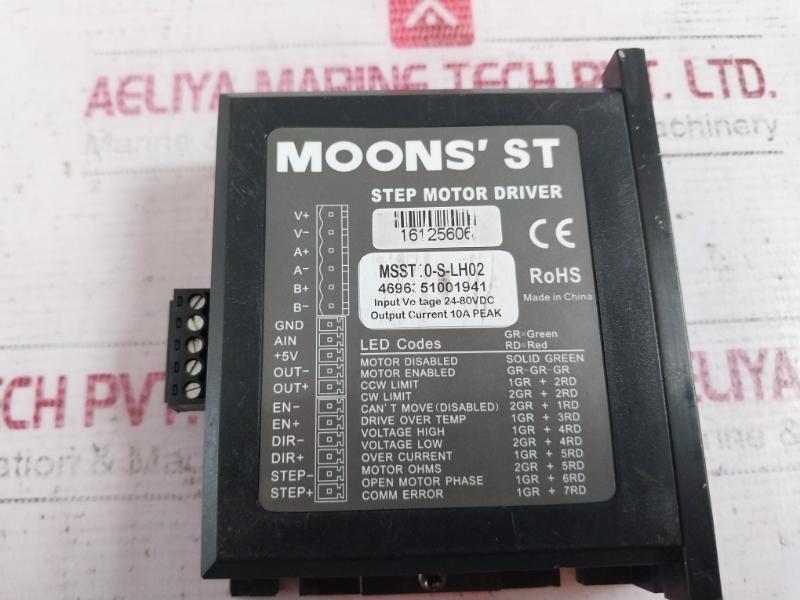Moons'st Msst10-s-lh02 Step Motor Driver 24-80Vdc 10A 4696351001941