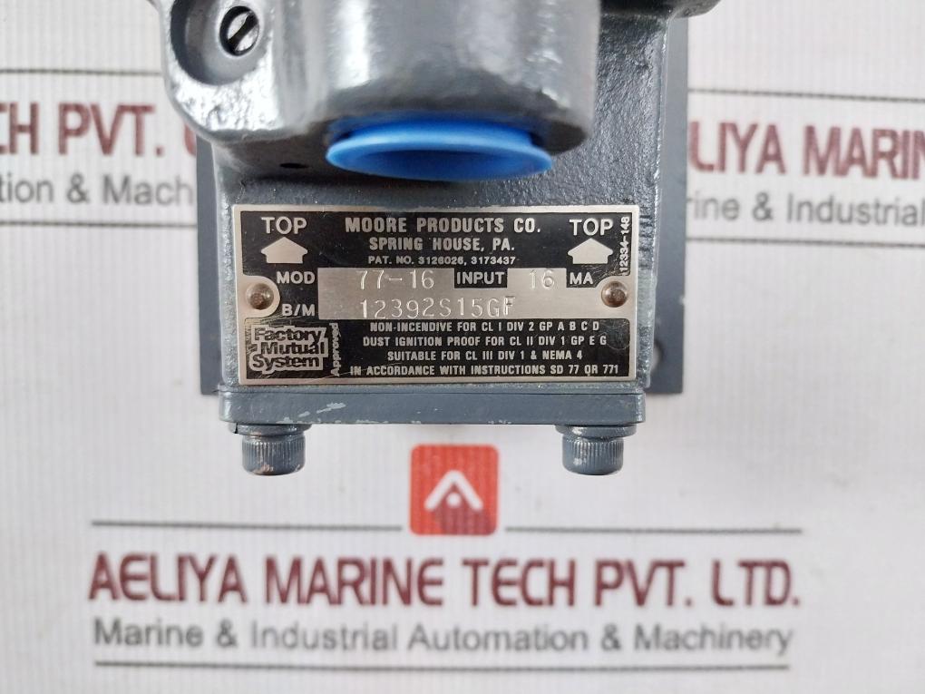 Moore 77-16 I/P Transducer 16Ma