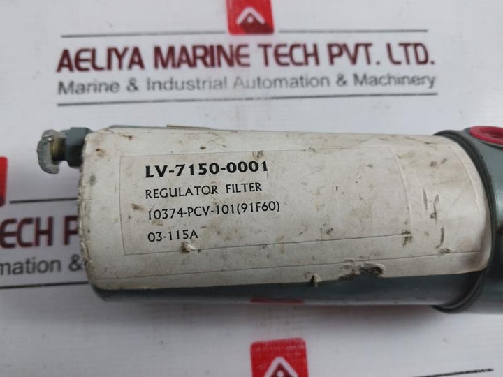 Moore 91f-60 Pneumatic Filter Regulator, Lv-7150-0001