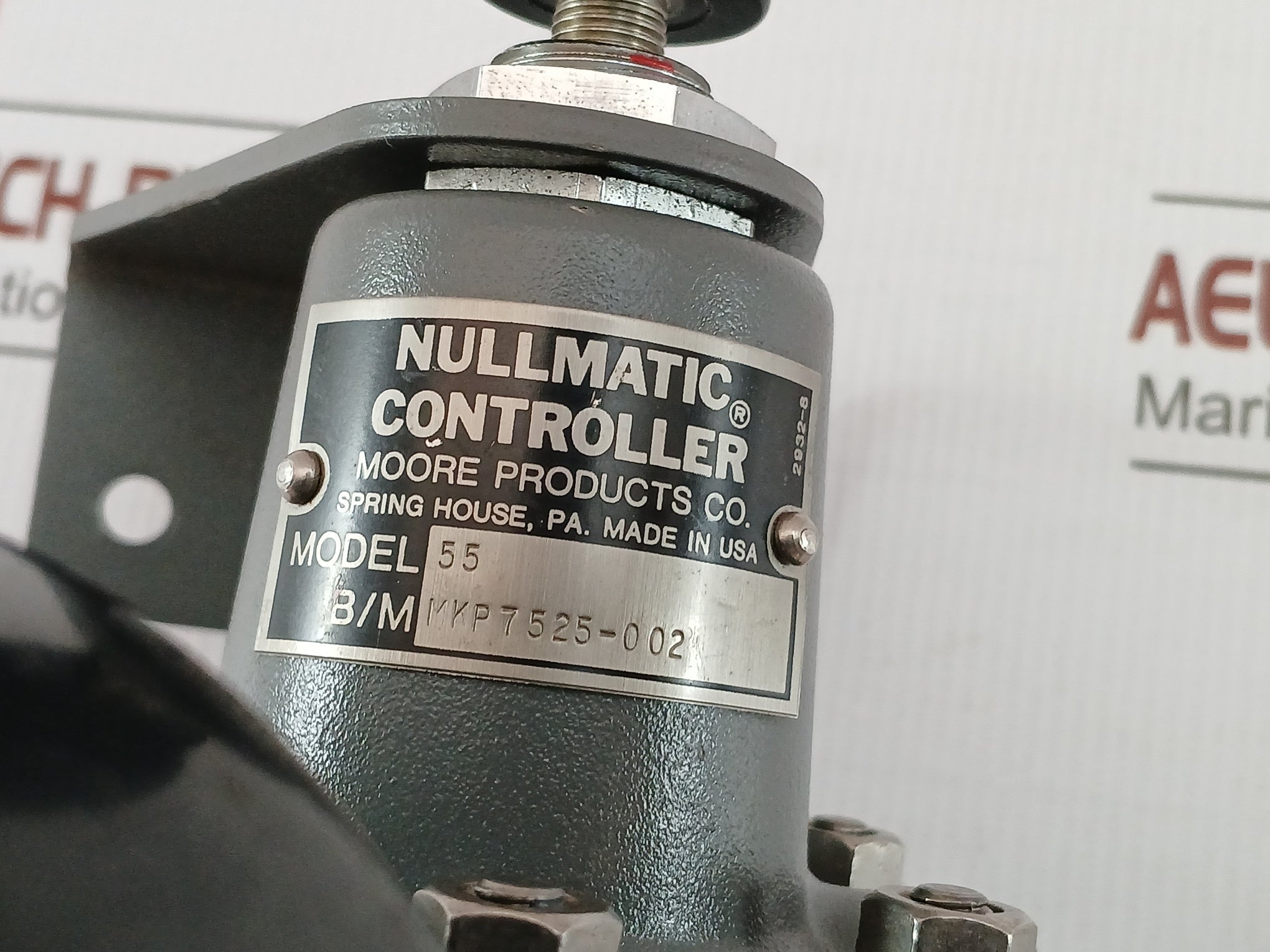 Model 55 Nullmatic Controller Receiver Gauge 3-15 Psi Mkp7525 Moore Products