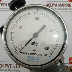 Model 55 Nullmatic Controller Receiver Gauge 3-15 Psi Mkp7525 Moore Products