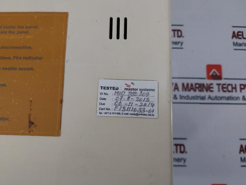 Morley Mid 950209 Fire Alarm Control Panel Ver 2B 01, 503A