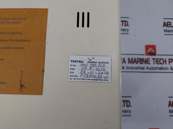 Morley Mid 950209 Fire Alarm Control Panel Ver 2B 01, 503A