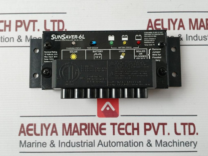 Morningstar Ss-6L-12V Sunsaver Solar Charge Controller 12Vdc 30V 6.0A