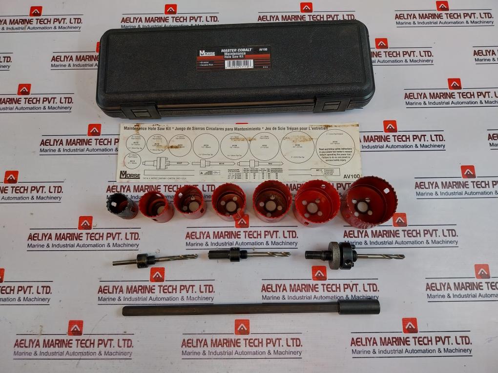 Morse Av100 Maintenance Hole Saw Kit General Purpose For Plumbing
