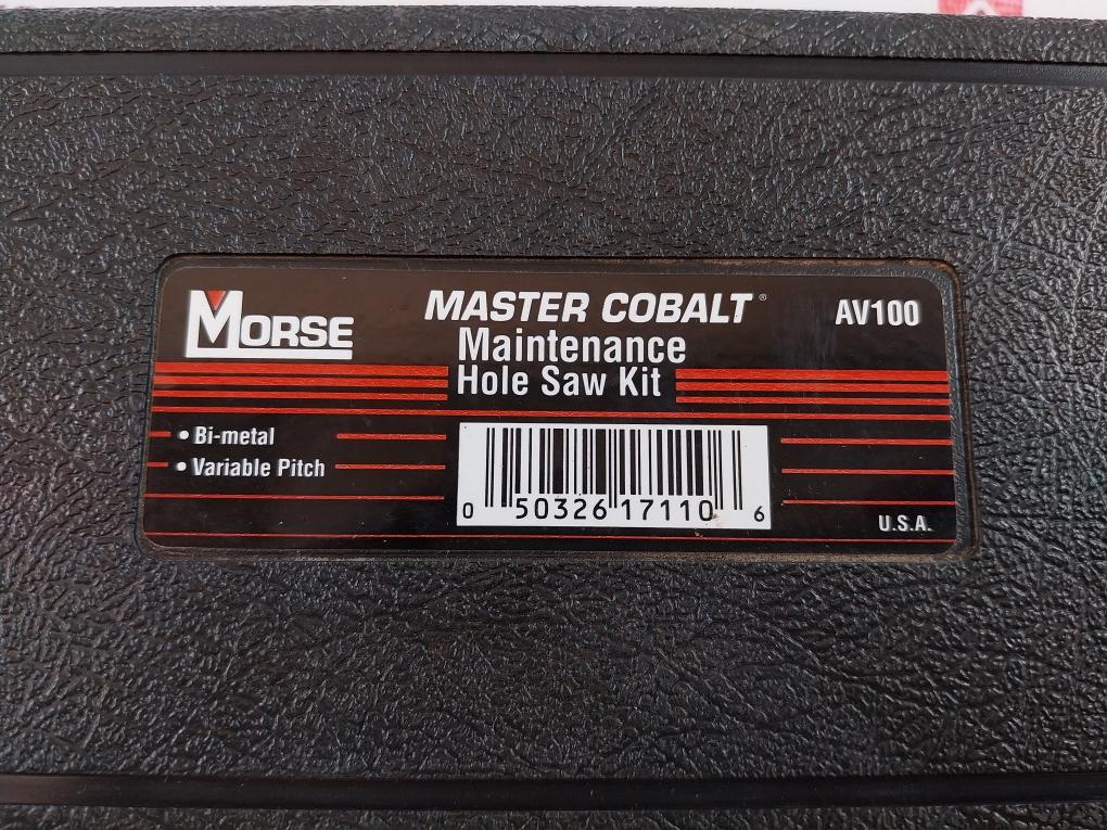 Morse Av100 Maintenance Hole Saw Kit General Purpose For Plumbing