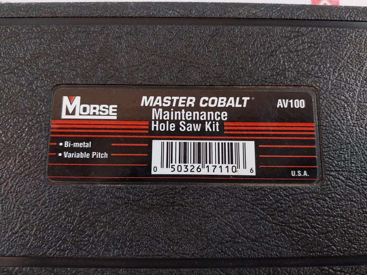 Morse Av100 Maintenance Hole Saw Kit General Purpose For Plumbing