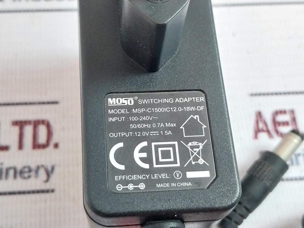 Moso Msp-c1500Ic12.0-18W-df Switching Adapter 50/60Hz