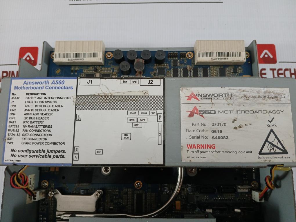 Motherboard Front Panel & Connector Assembly A560 Ainsworth Dc12V 0.89W