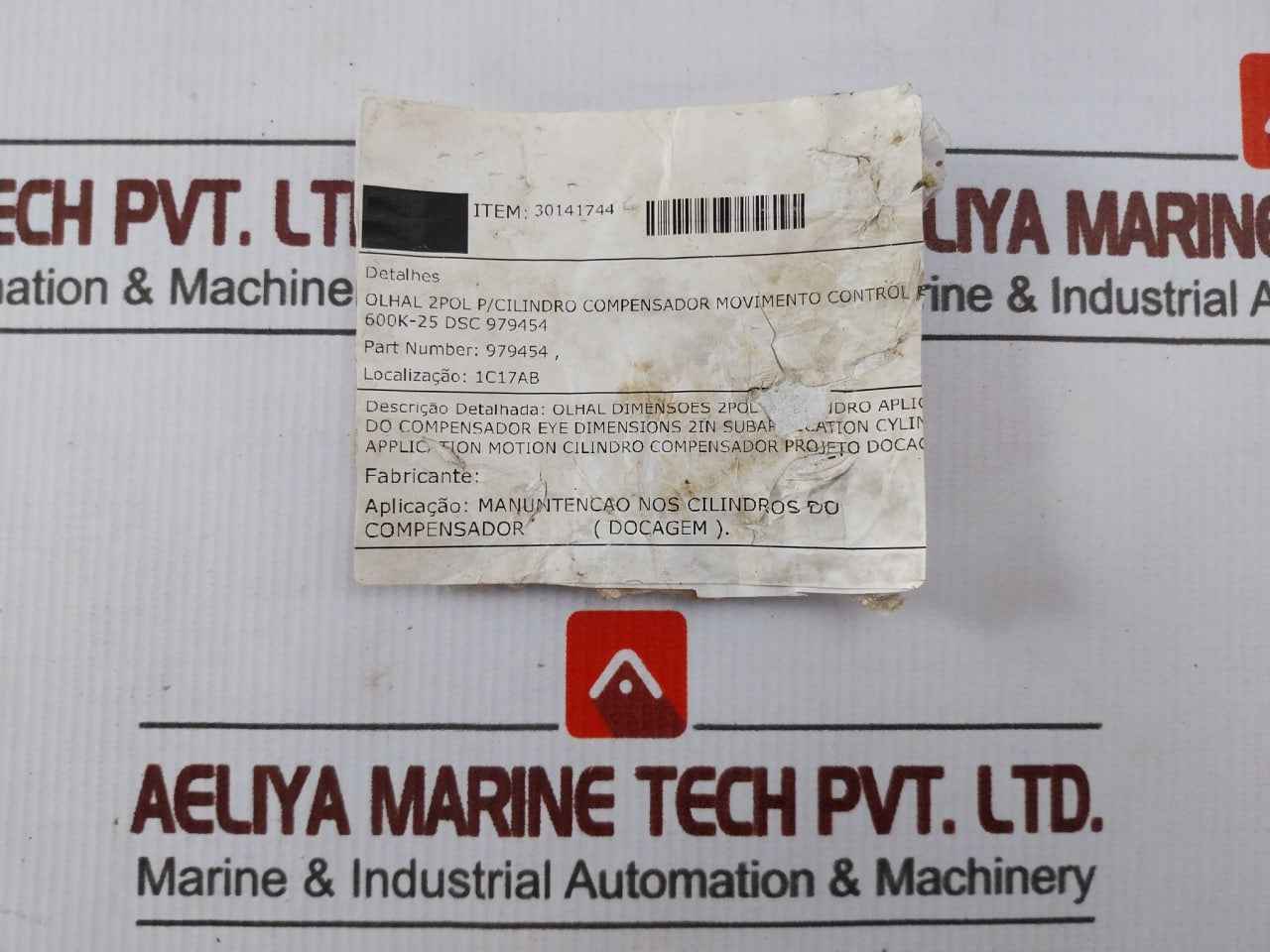 Motion A489 Eye Bolt 2In Heavy Duty Cylinder Application Pn 979454