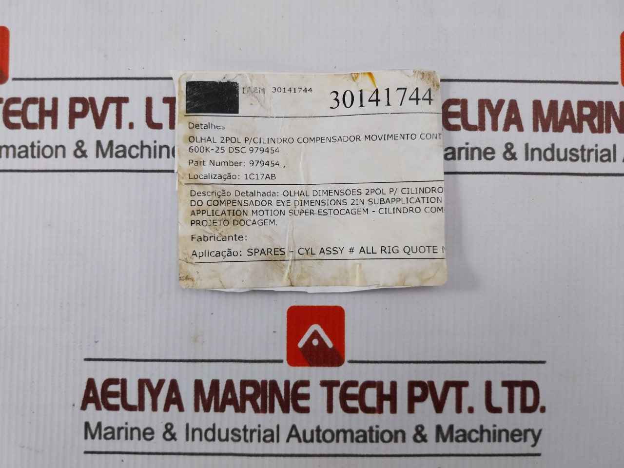 Motion A489 Eye Bolt 2In Heavy Duty Cylinder Application Pn 979454