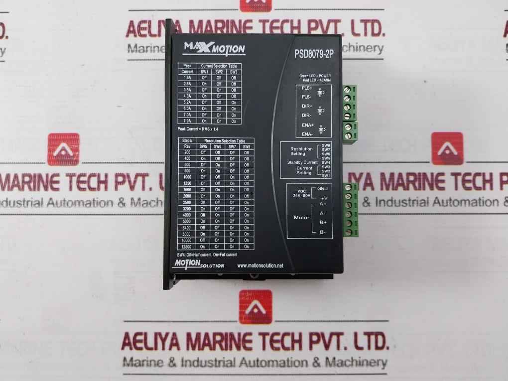 Motion Solution Psd8079-2P Stepper Motor Driver 24Vdc-80Vdc