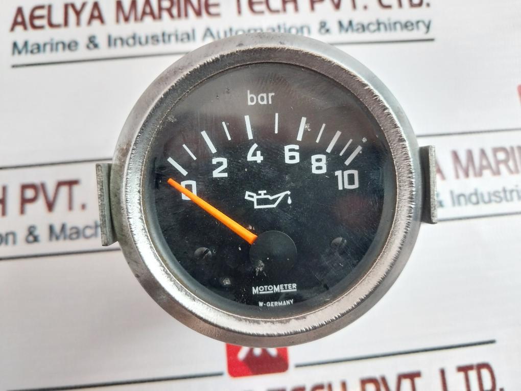 Motometer 0-10 Bar Oil Pressure Gauge