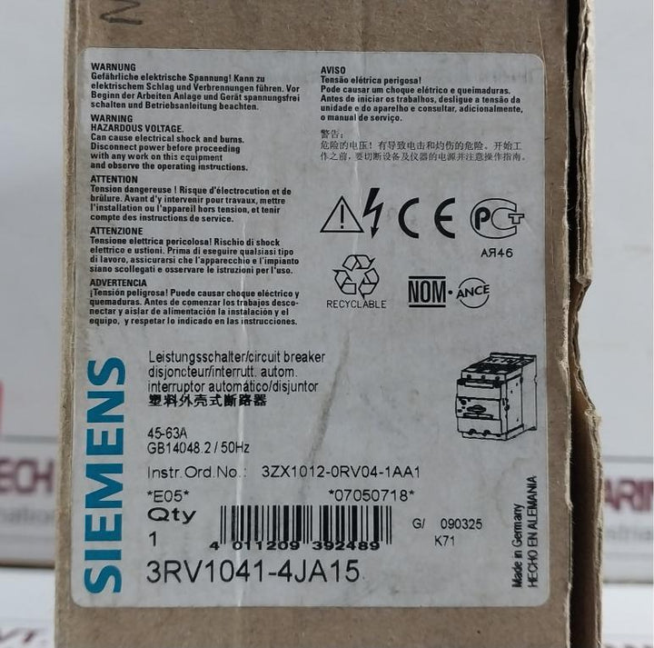 Motor-Protection-Circuit-Breaker-50-60Hz-Siemens-3Rv1041-4Ja15-208727-11