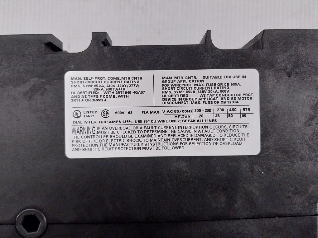 Motor-Protection-Circuit-Breaker-50-60Hz-Siemens-3Rv1041-4Ja15-208727-9