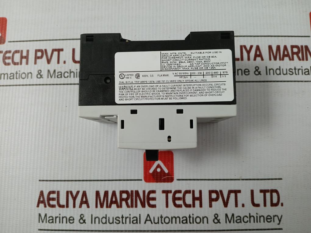 Motor Protection Circuit Breaker 3Rv1011-0Fa10 Siemens 600V