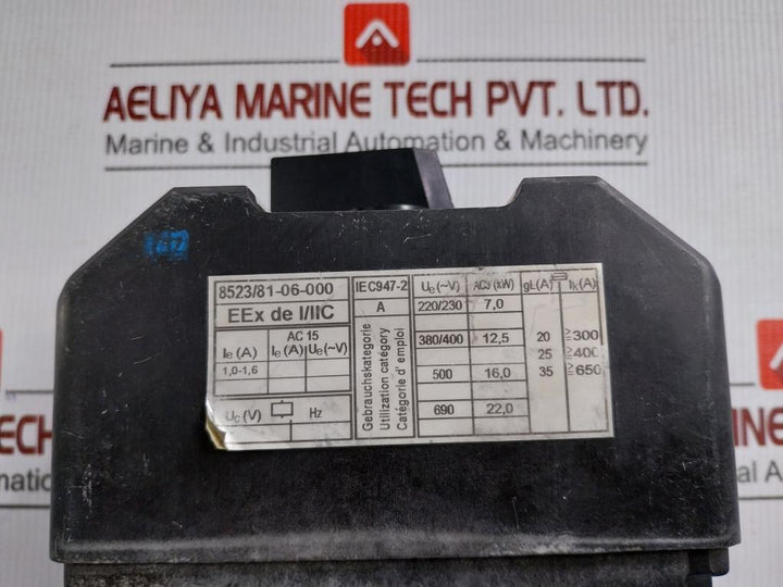 Motor Protection Switch 1.0–1.6A Stahl 8523/81-06-000