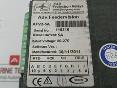 Motor Protection & Control Relay Afv2-5A P&B 80–270V 5A